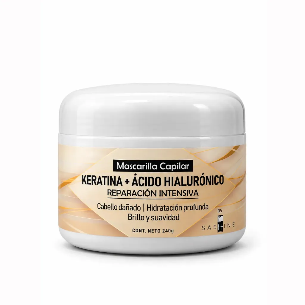 SASHINE MASCARILLA CAPILAR KERATINA + ACIDO HIALURONICO