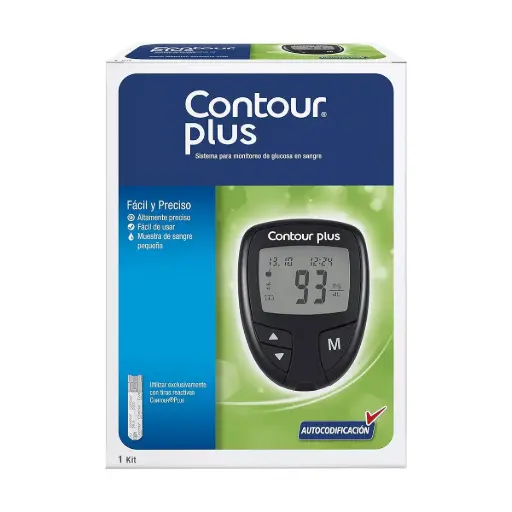 SASHINE KIT GLUCOMETRO CONTOUR PLUS
